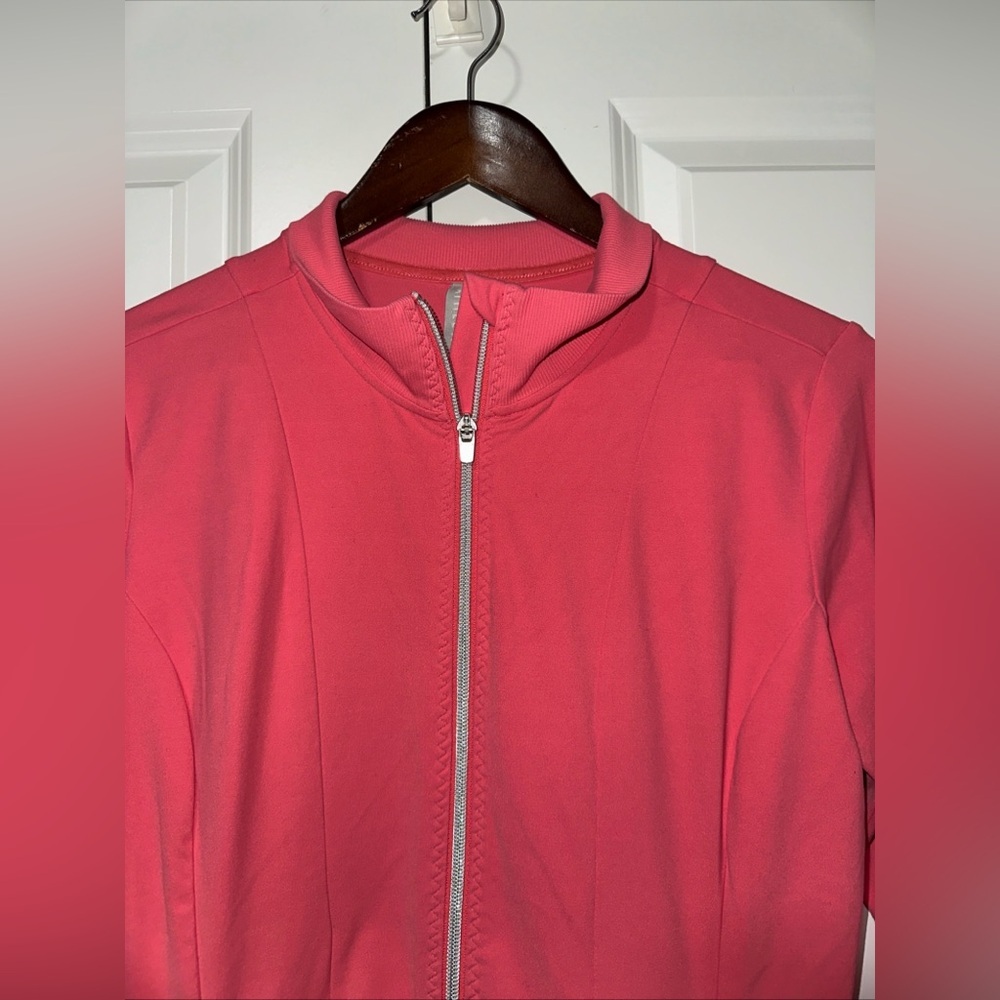 Athleta Shanti Salutation Jacket in Powervita Full Zip Workout Jacket M - Picture 2 of 6